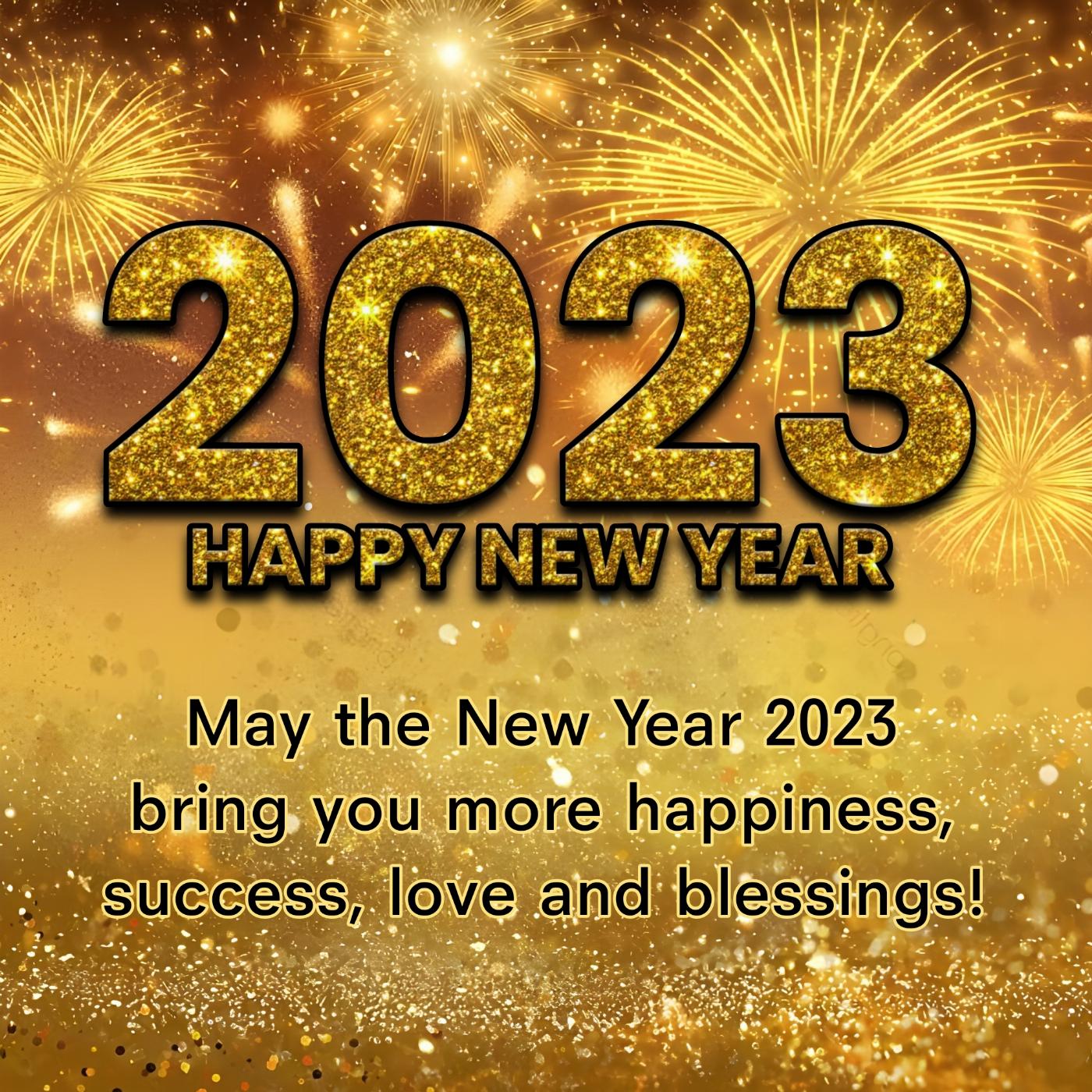 May the New Year 2023 bring you more happiness