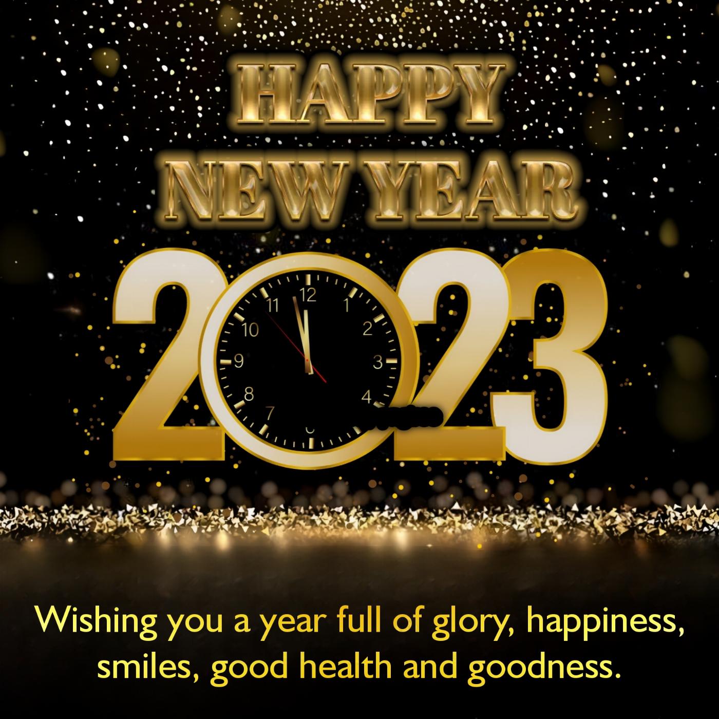 Wishing you a year full of glory happiness smiles