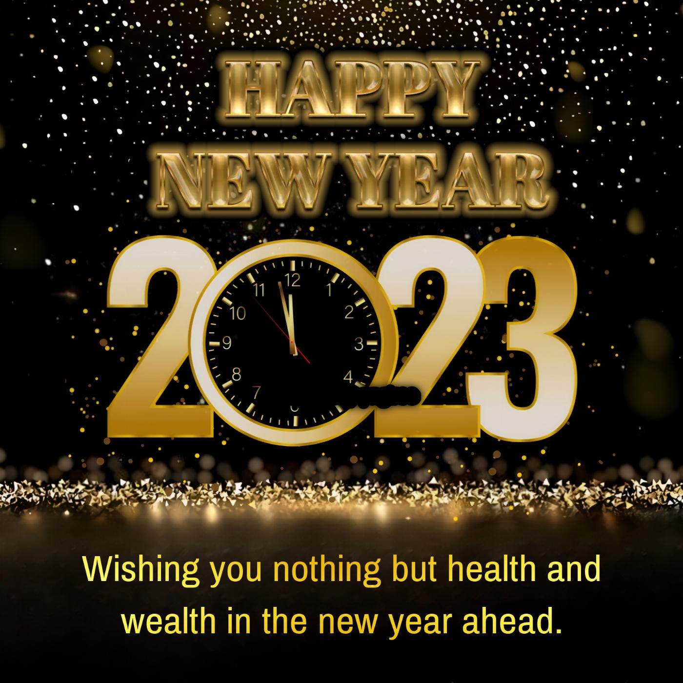 Wishing you nothing but health and wealth in the new year ahead