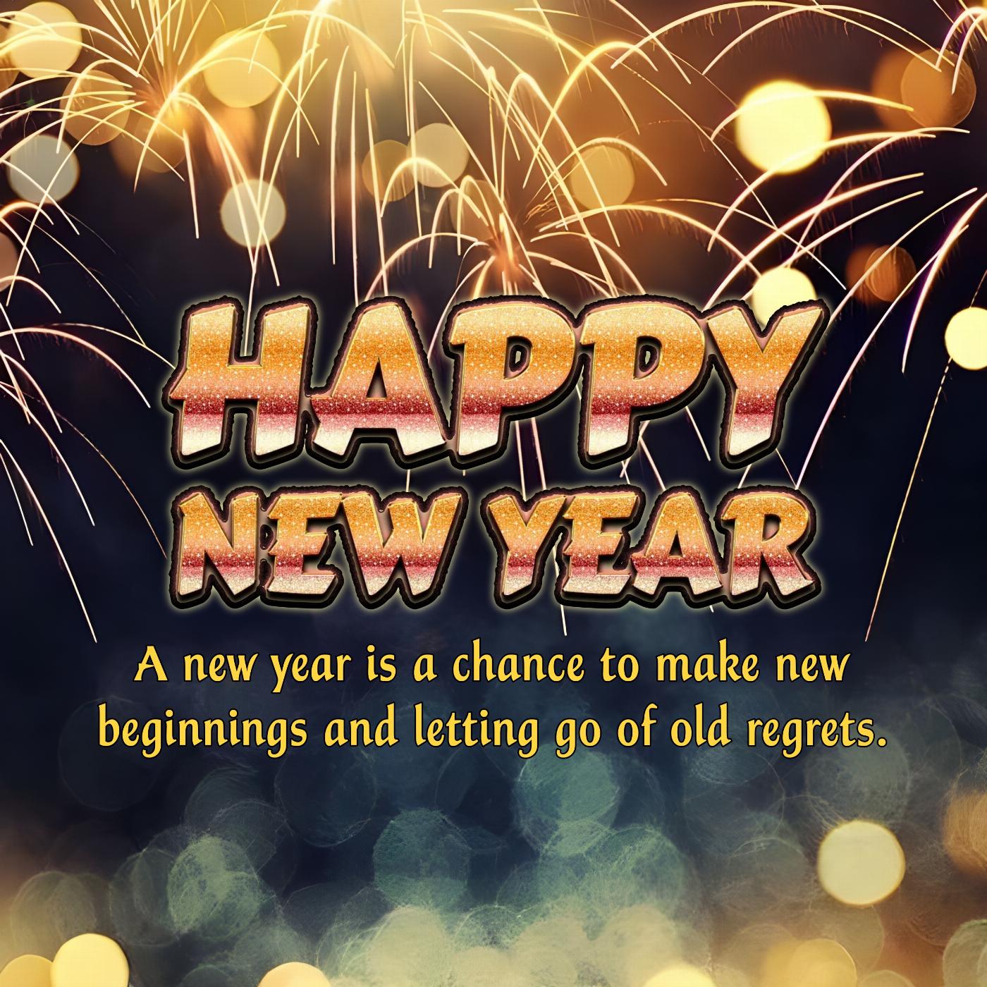 A new year is a chance to make new beginnings