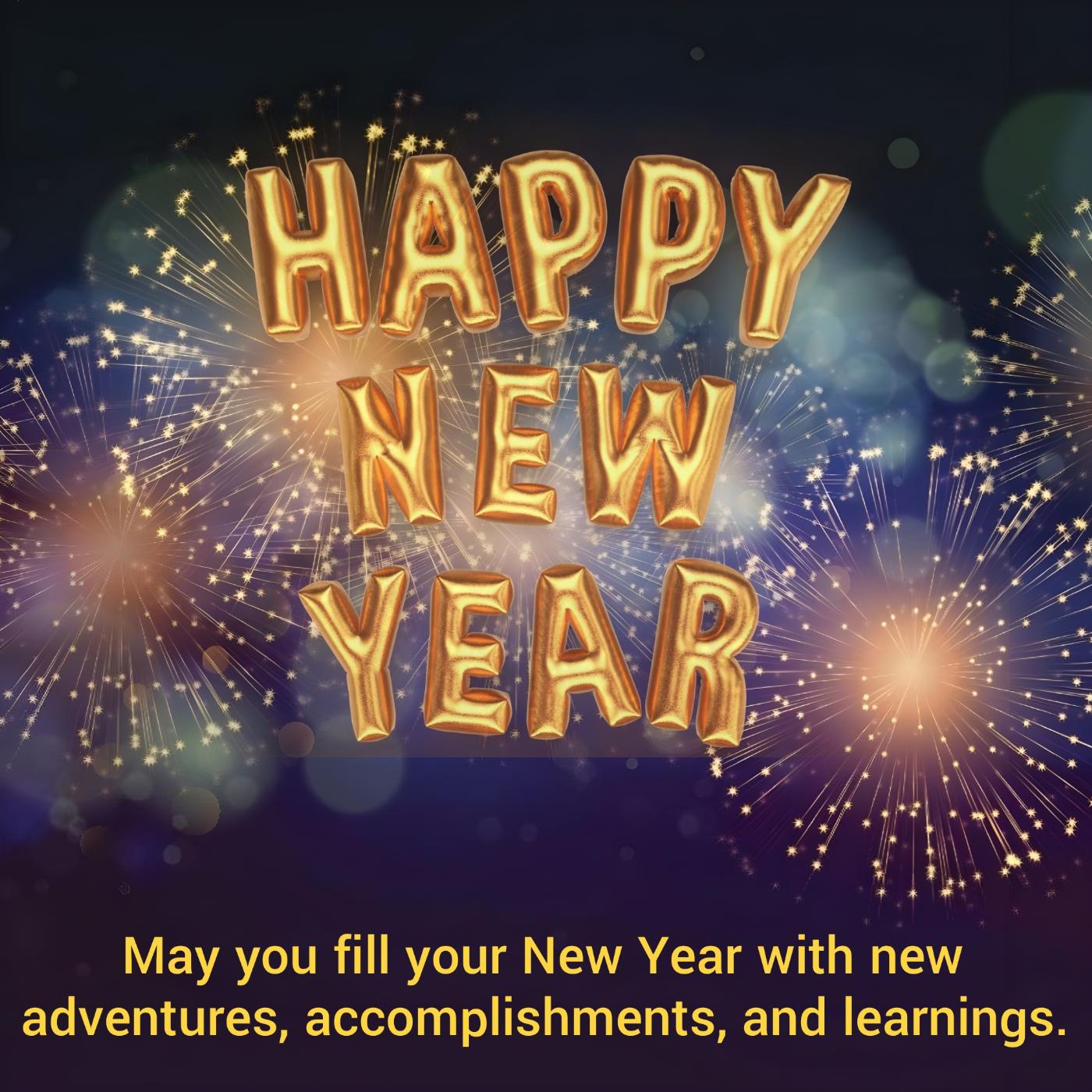 May you fill your New Year with new adventures