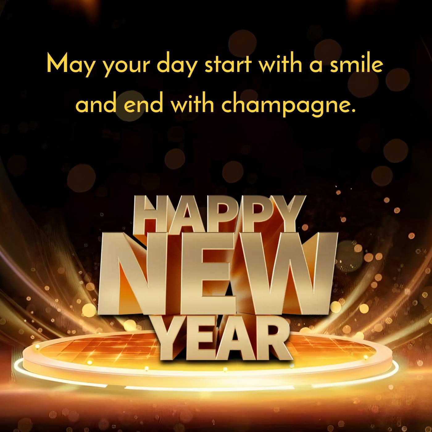 May your day start with a smile and end with champagne