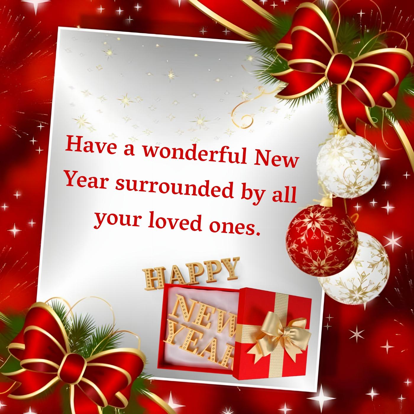 Have a wonderful New Year surrounded by all your loved ones