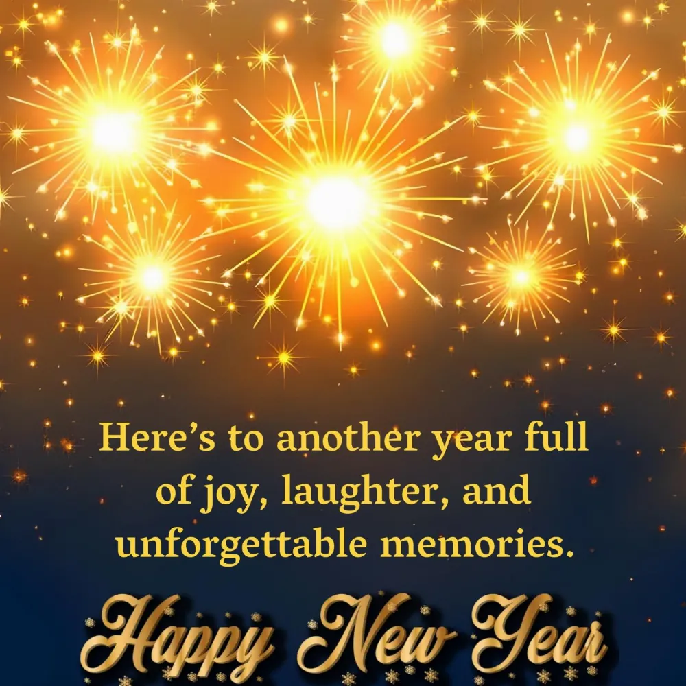 Heres to another year full of joy laughter