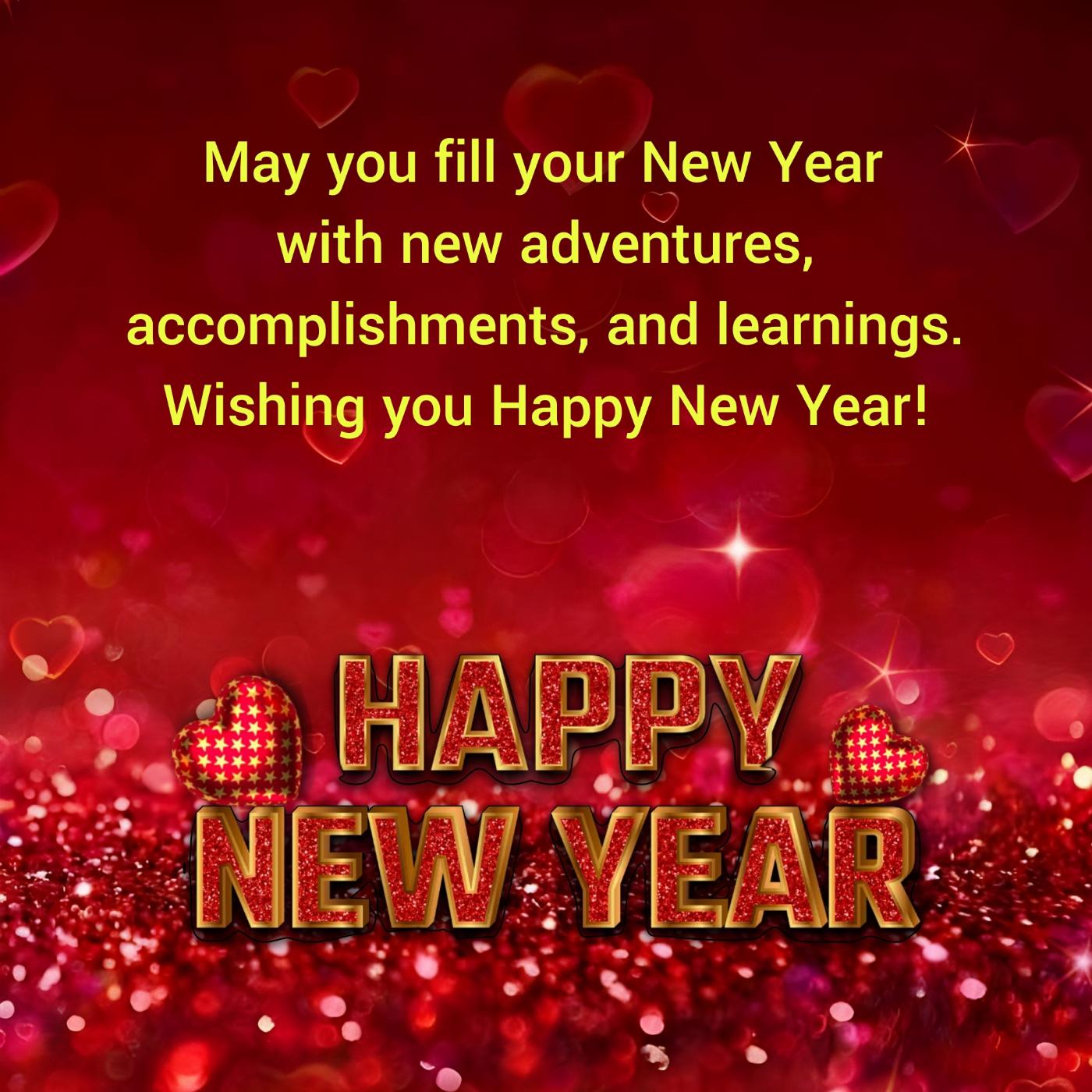 May you fill your New Year with new adventures