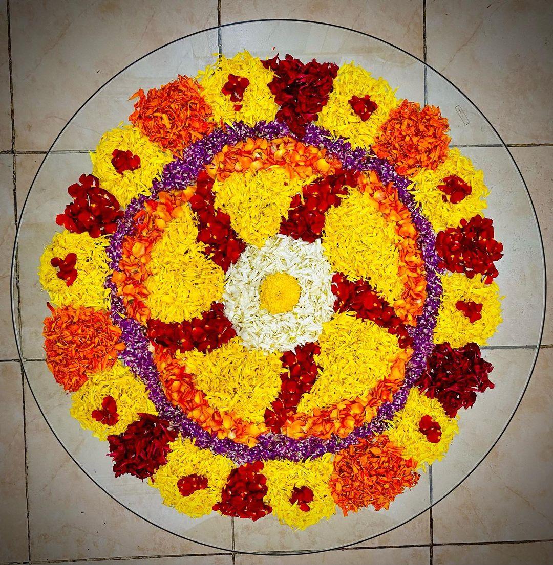 Small Onam Pookalam Images
