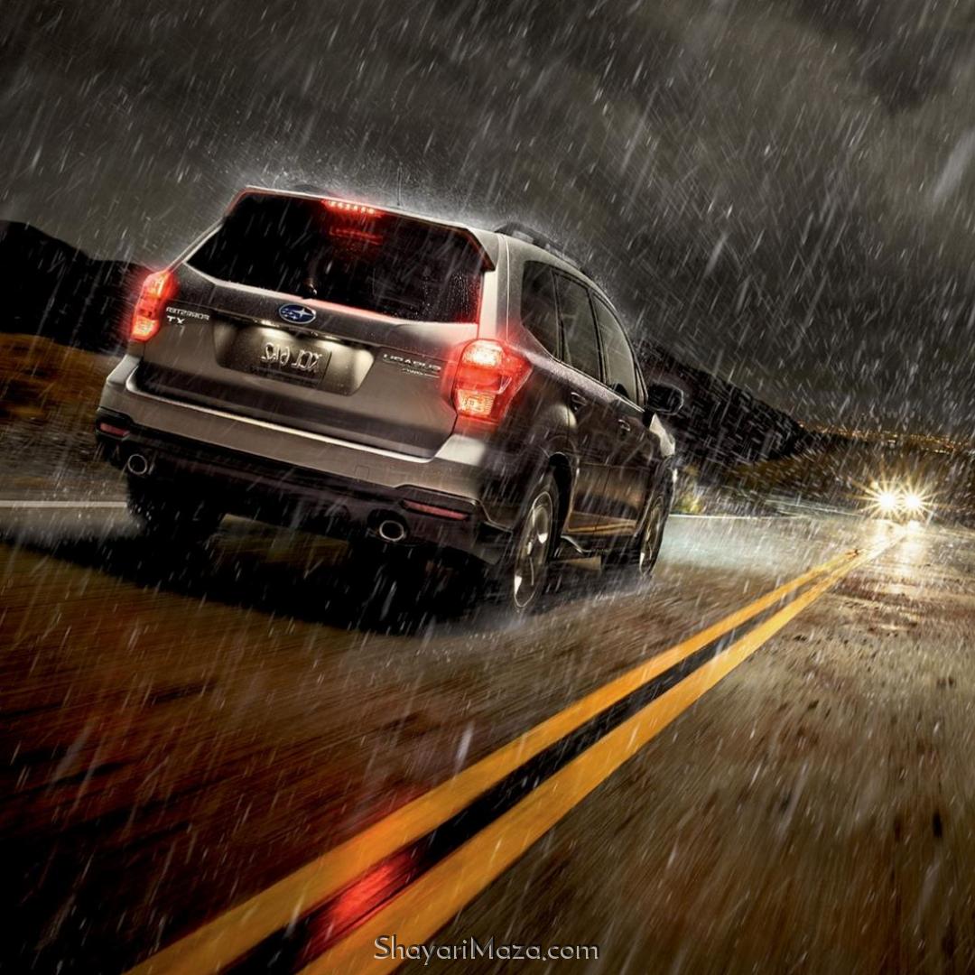 Car in Rain Images