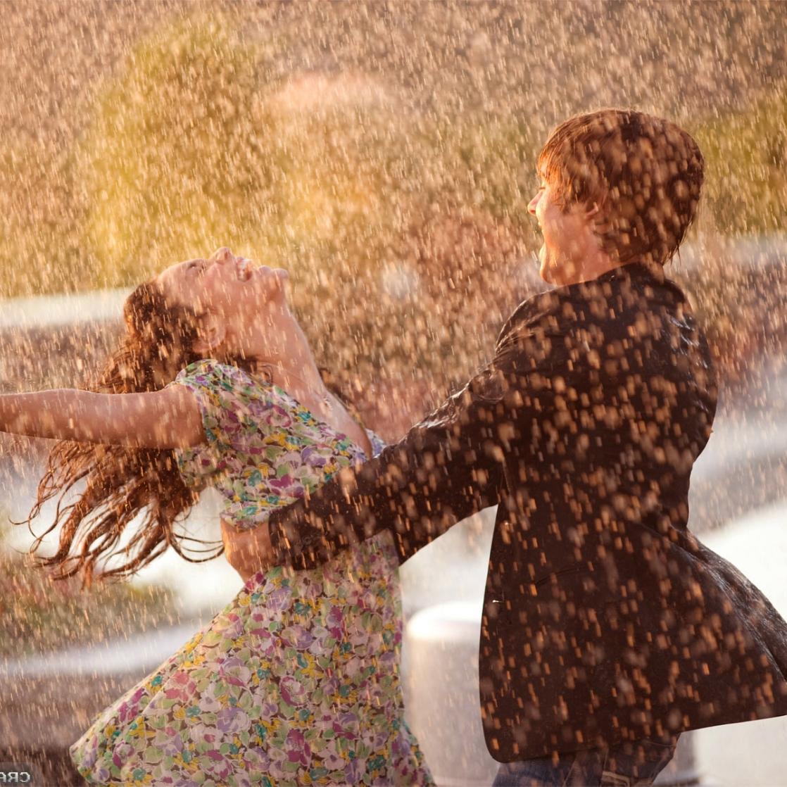 Couple In Rain Images
