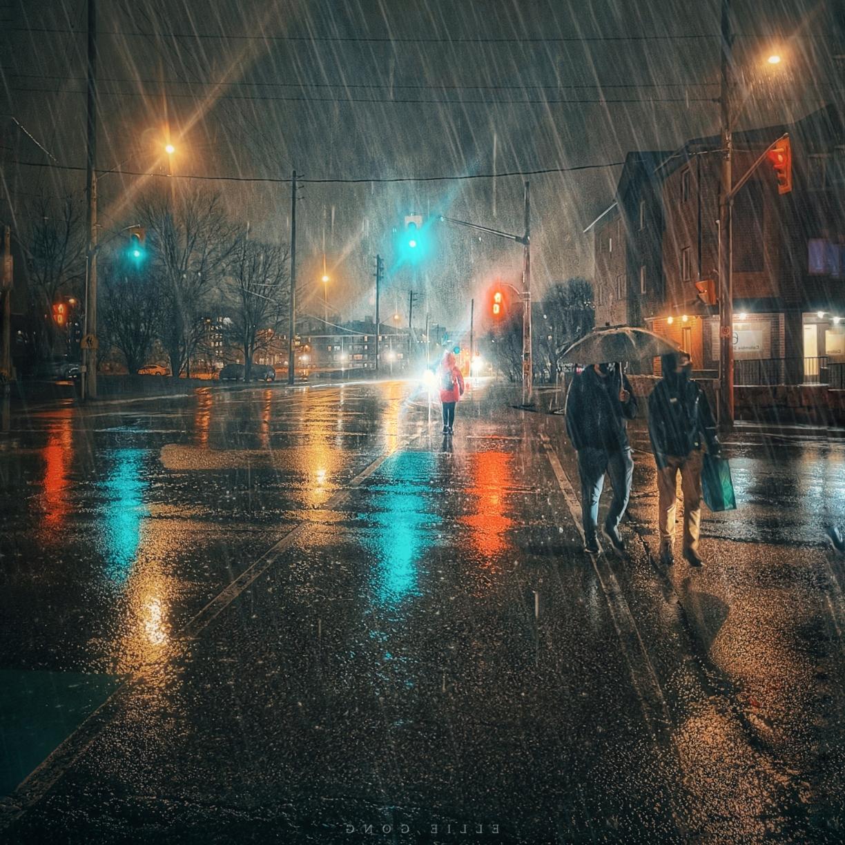 Rainy Night Images