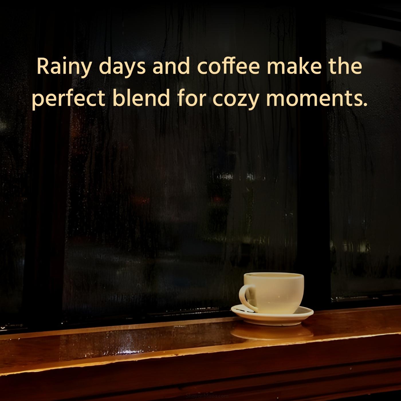 Rainy days and coffee make the perfect blend for cozy moments