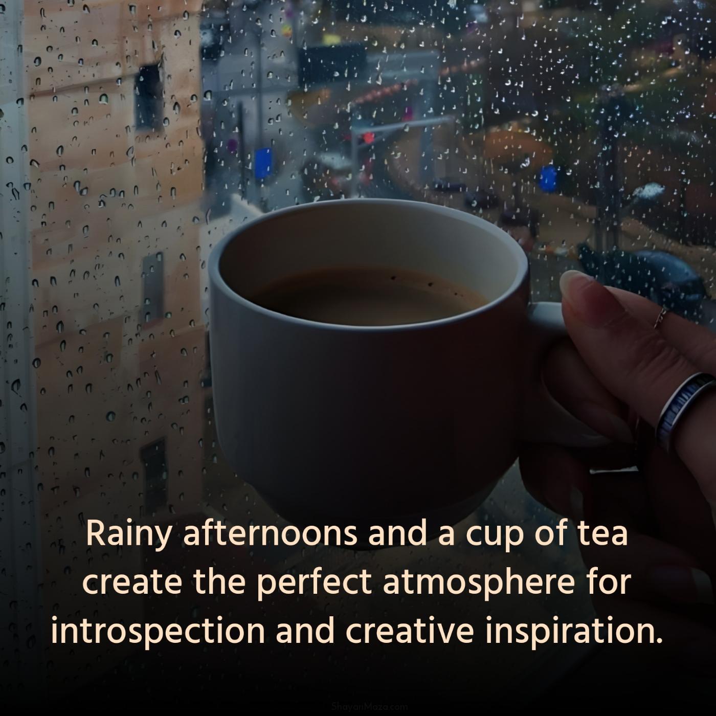 Rainy afternoons and a cup of tea create the perfect atmosphere