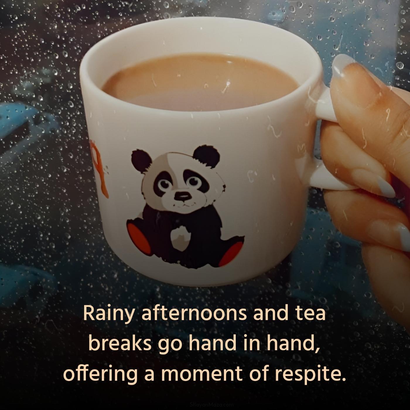 Rainy afternoons and tea breaks go hand in hand