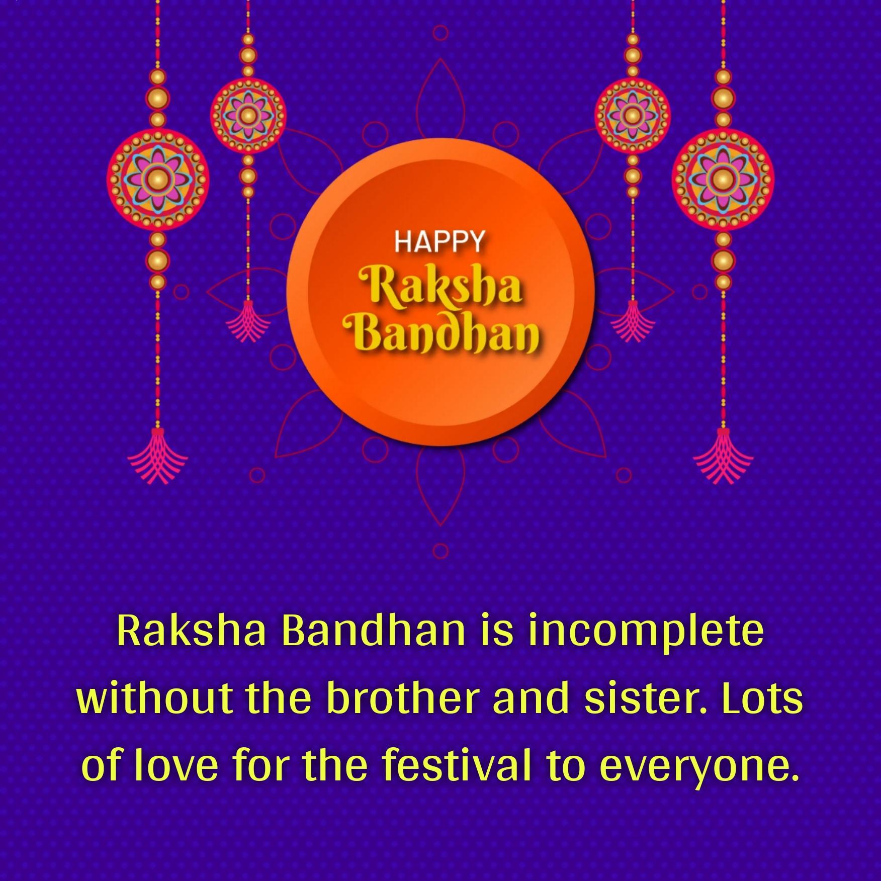 Raksha Bandhan is incomplete without the brother and sister