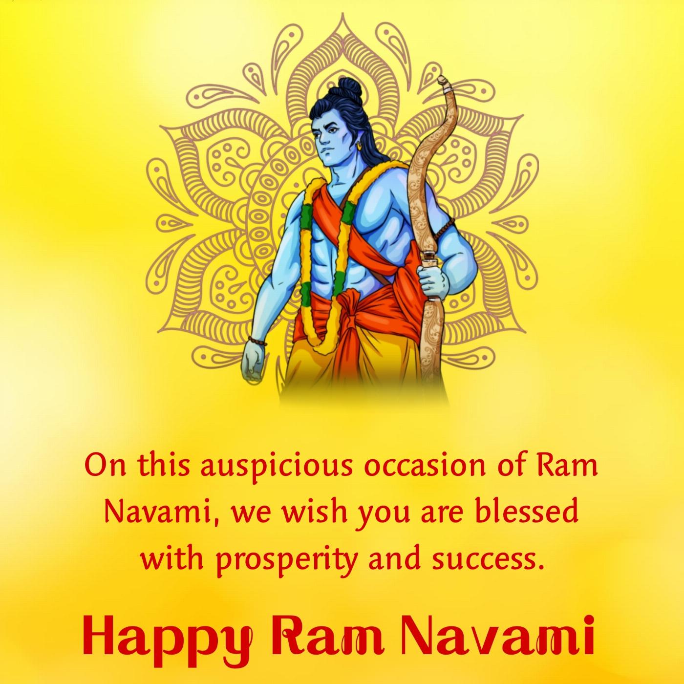 On this auspicious occasion of Ram Navami we wish you