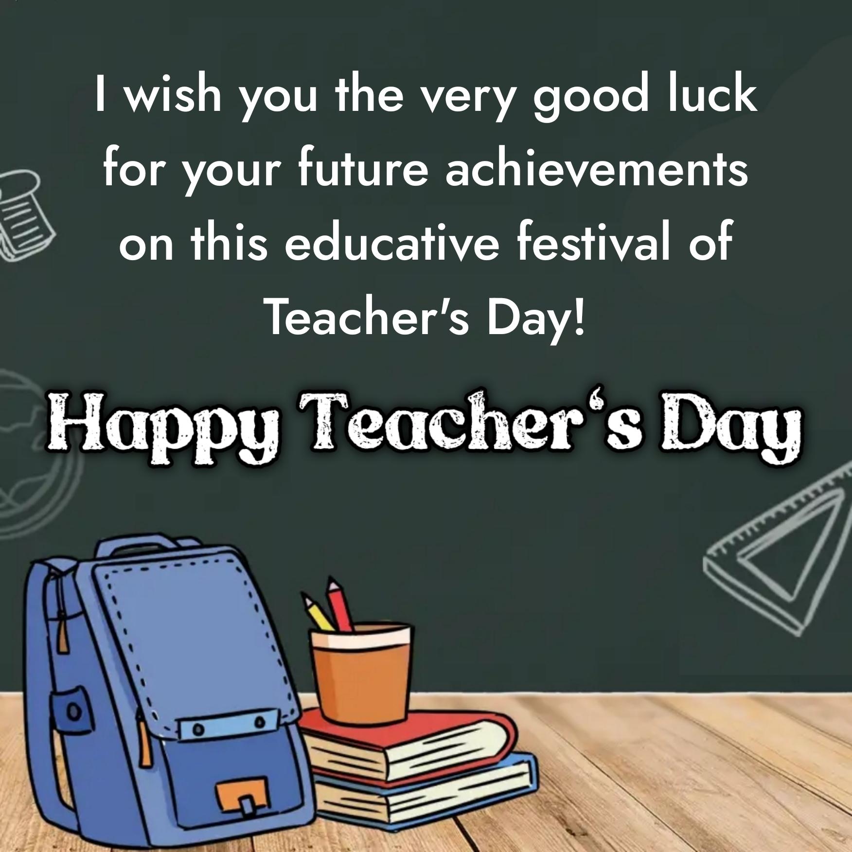 I wish you the very good luck for your future achievements