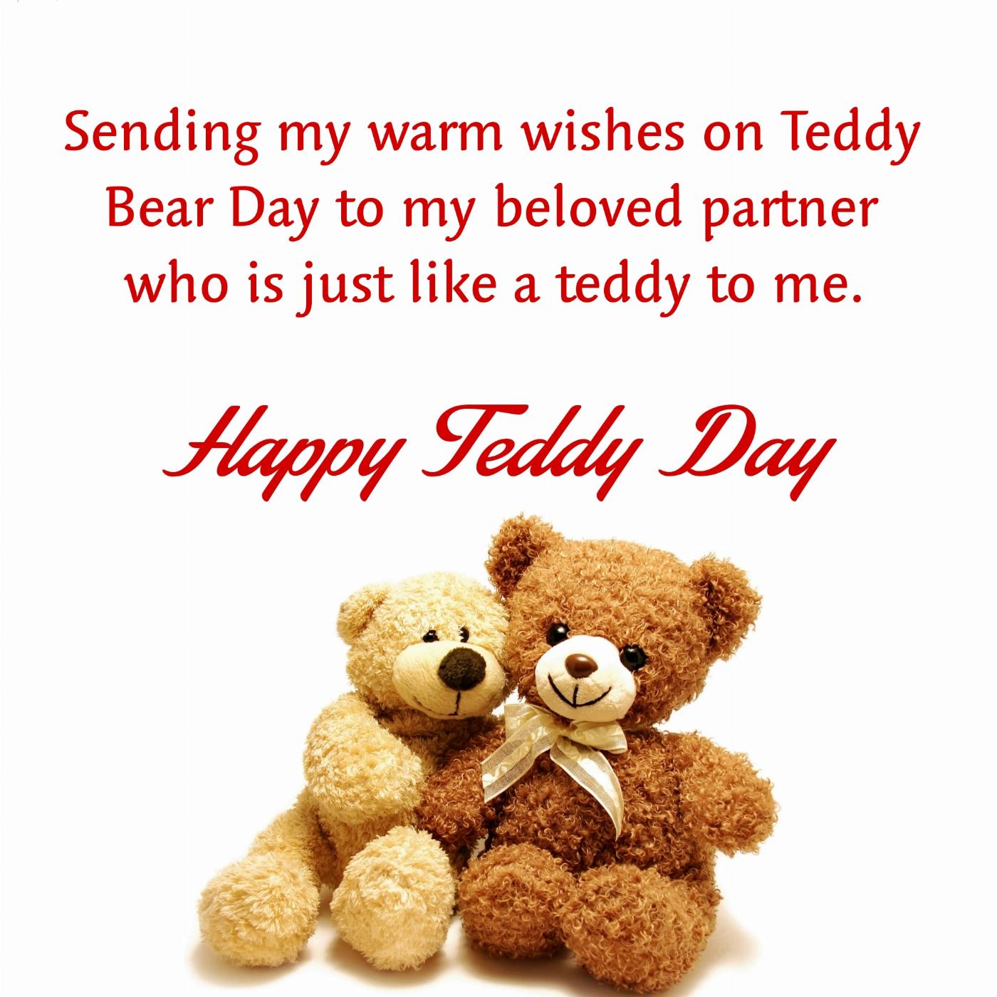 Sending my warm wishes on Teddy Bear Day