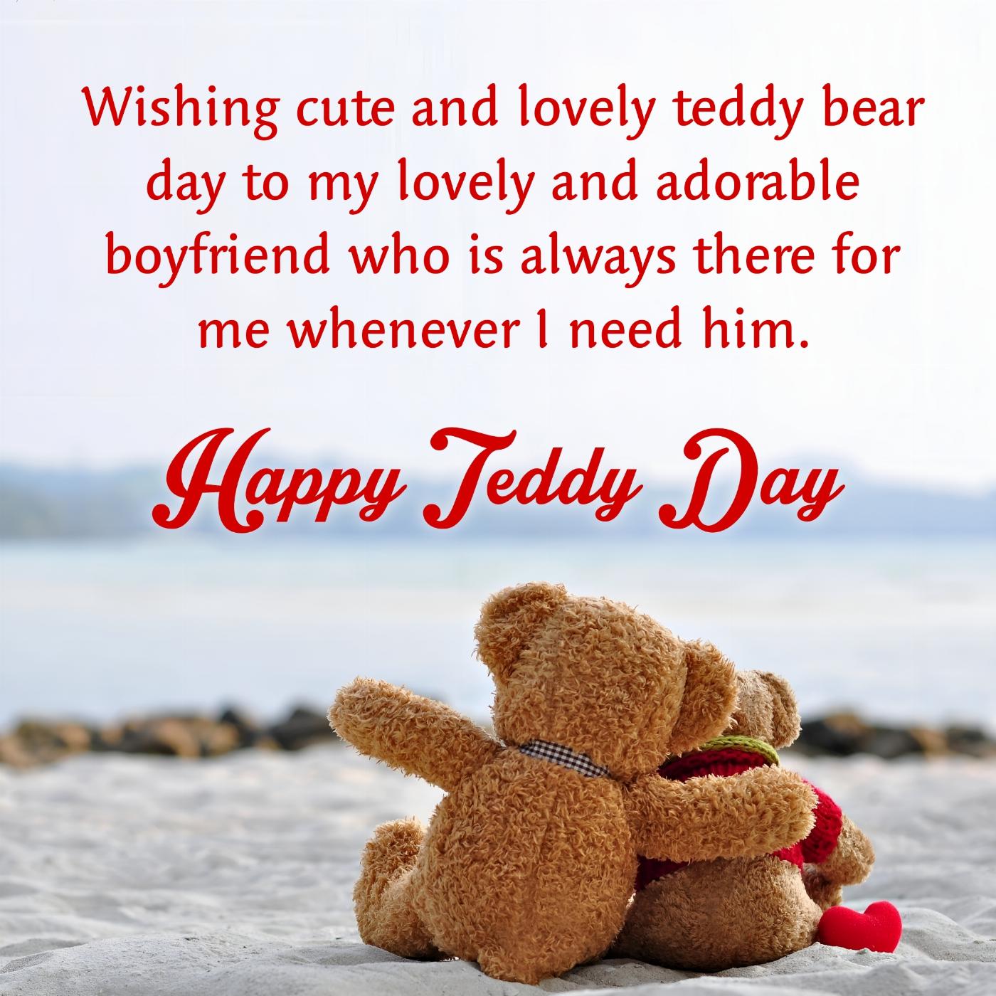 Wishing cute and lovely teddy bear day to my lovely