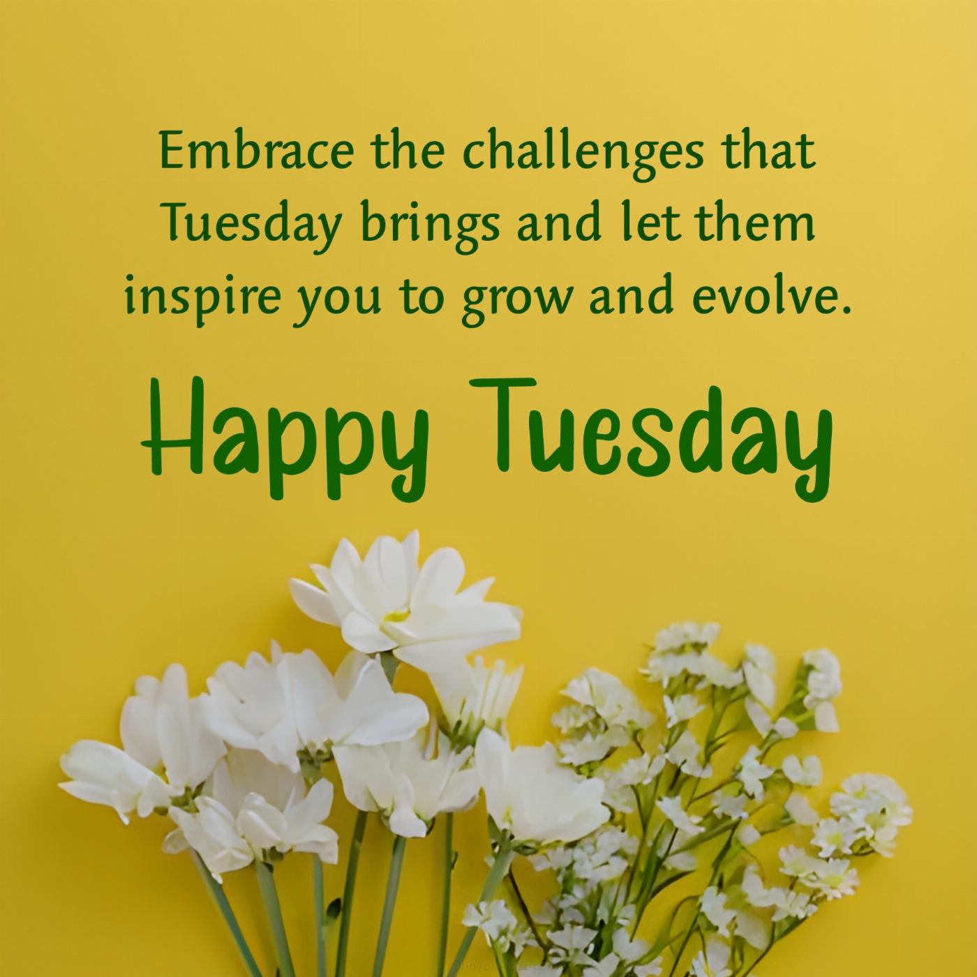 Embrace the challenges that Tuesday brings and let them inspire