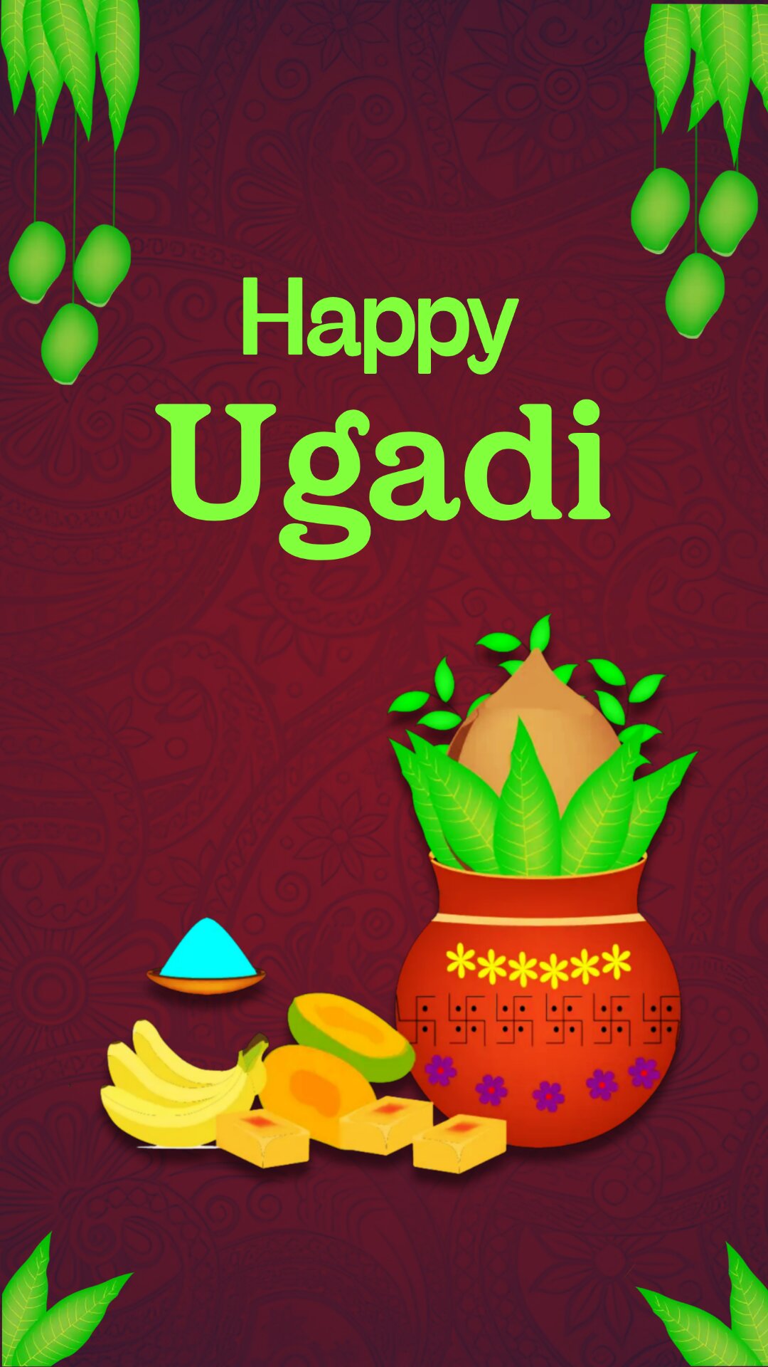 1080p Happy Ugadi Wallpaper 2023 HD Download