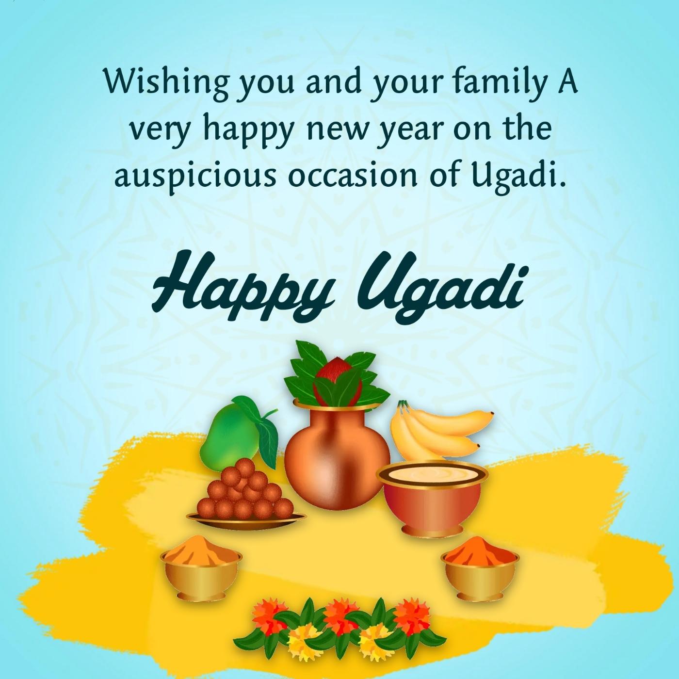 Wishing you and your family A very happy new year