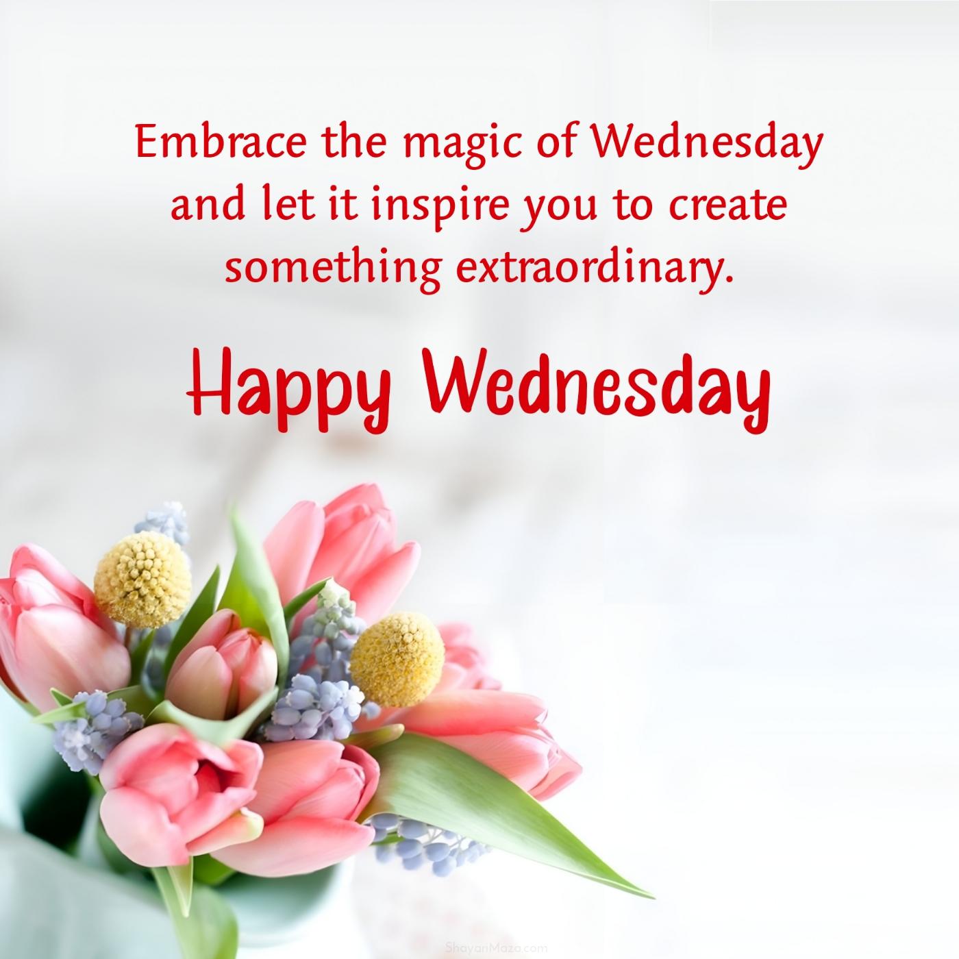 Embrace the magic of Wednesday and let it inspire you to create something extraordinary