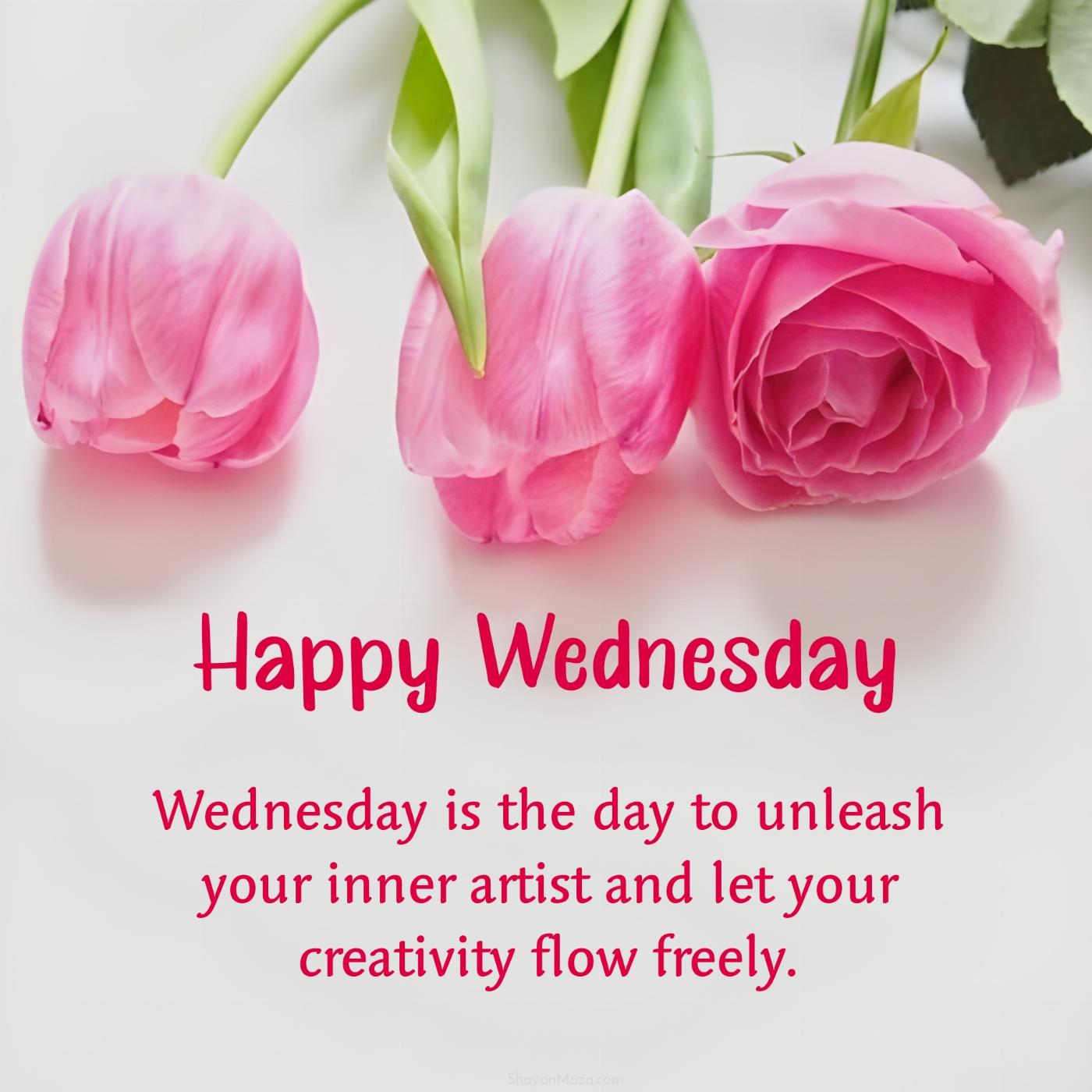 Wednesday is the day to unleash your inner artist and let your creativity flow freely