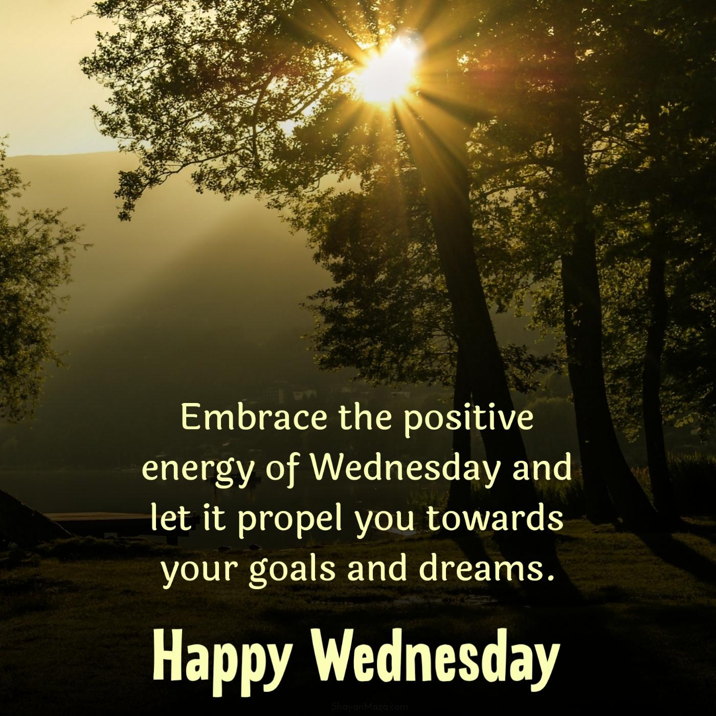 Embrace the positive energy of Wednesday and let it propel you