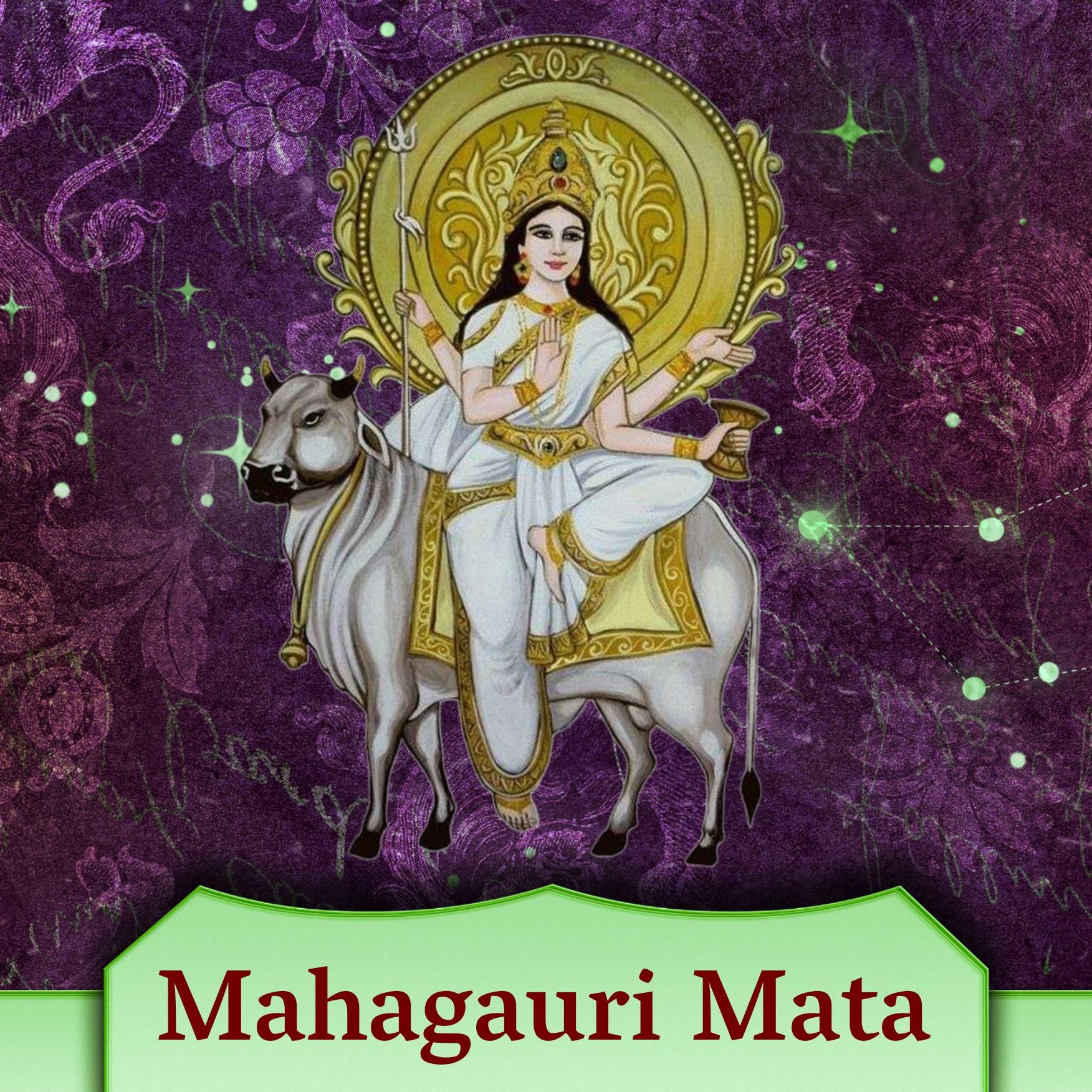 Shubh Navratri Day 8 Mahagauri Mata Images - ShayariMaza