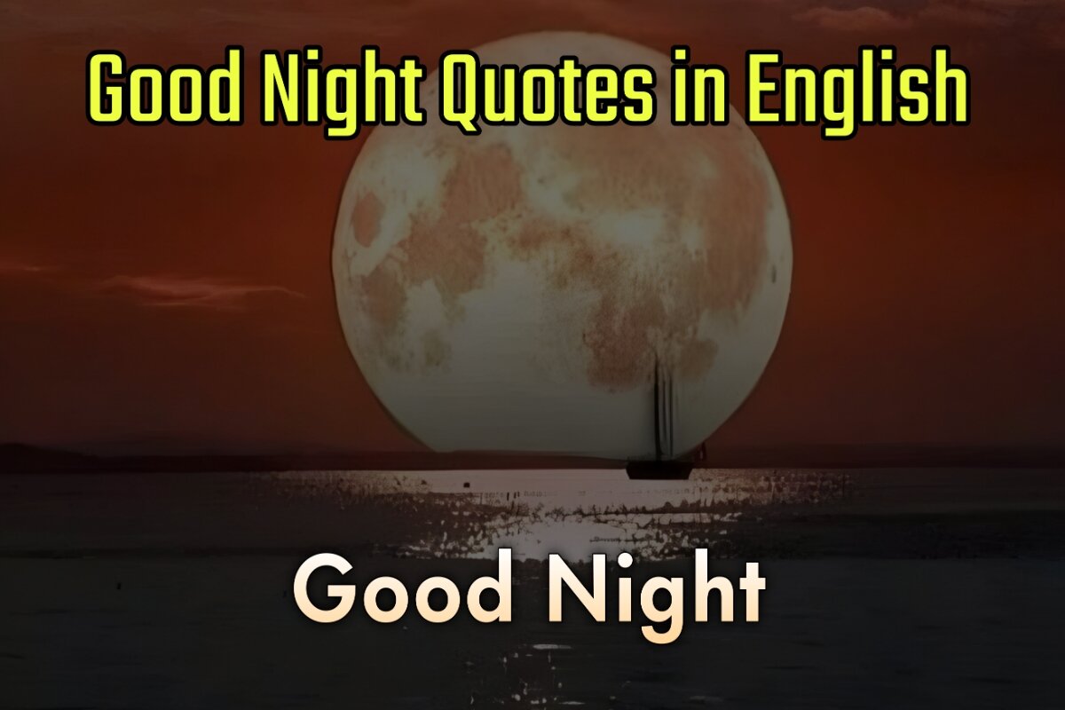 Good Night Quotes Images in English