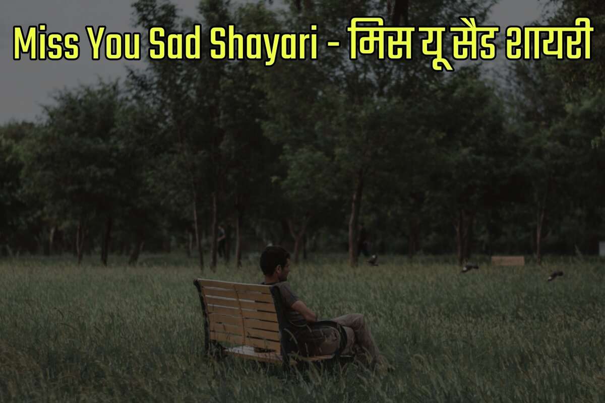 Miss You Sad Shayari in Hindi - मिस यू सैड शायरी इन हिंदी
