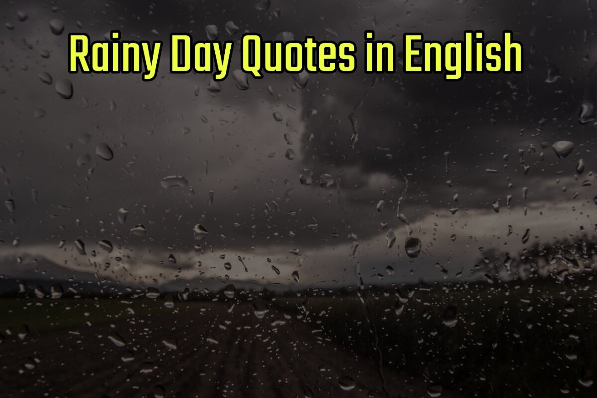 Rainy Day Quotes Images in English